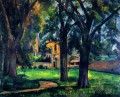Chestnut Tree and Farm Paul Cezanne scenery